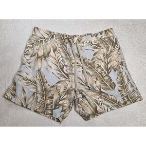Malibu Mens Swim Trunks Tropical Print XL